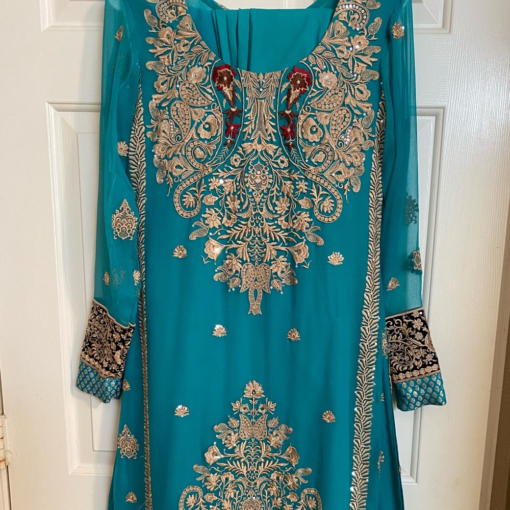 Pakistani dress churidaar chiffon